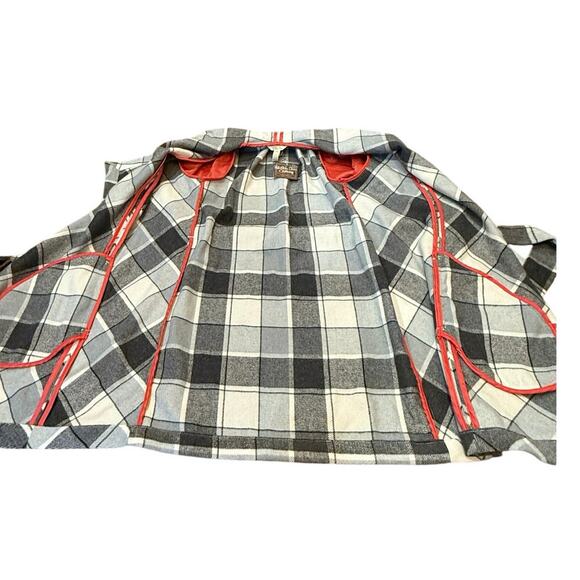 NWT Matilda Jane Womens XS Black Grey Plaid Check It Twice Jacket Sweater Coat - Picture 4 of 16